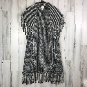 Chico’s | Black & White Vest Cardigan Small